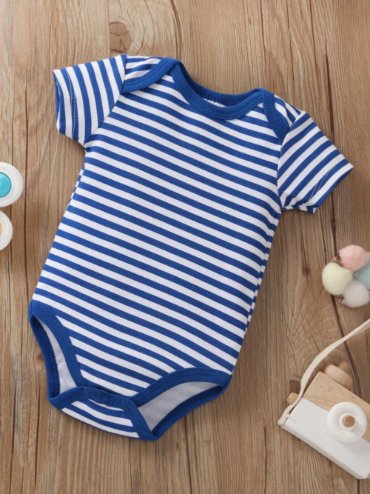 New Arrival Baby Boy 5pcs/Set Letter & Star Print Short Sleeve Romper Outfits