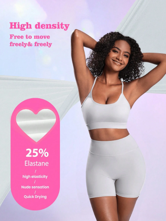 Sport Lifespree Women's Summer Elegant Camisole Top And Shorts Casual Sport Yoga Outfit