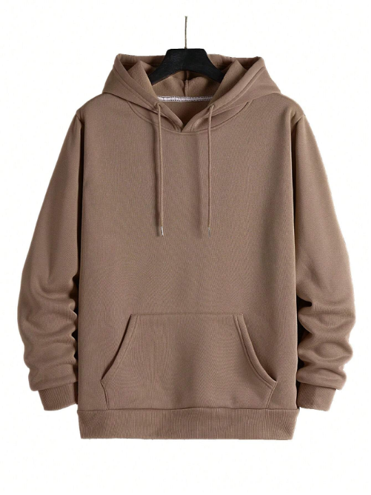 Men's Drawstring Hooded Pullover Sweatshirt