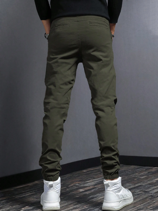 Manfinity Men Solid Slant Pocket Pants