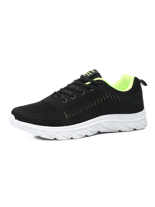 Men's Plus Size Breathable Sport Shoes, Comfortable Mesh Fabric Walking Shoes, Casual Athletic Shoes Of Minimalist & Vintage Style