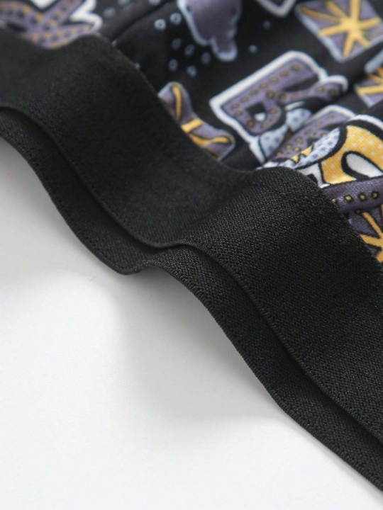 4pcs Men's Printed Boxer Briefs