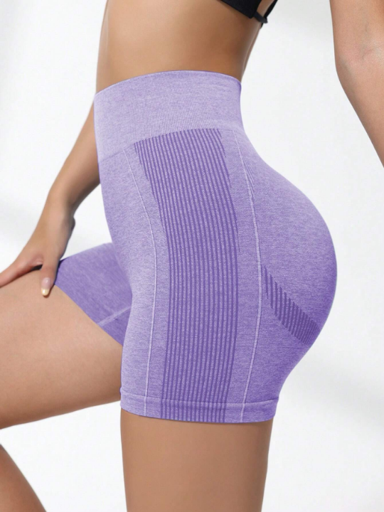 High Waist Seamless Athletic Shorts