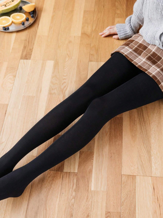 Women's Spring And Autumn Soft And Comfortable Solid Color Leggings, Slim Fit And Breathable, Suitable For Daily Wear