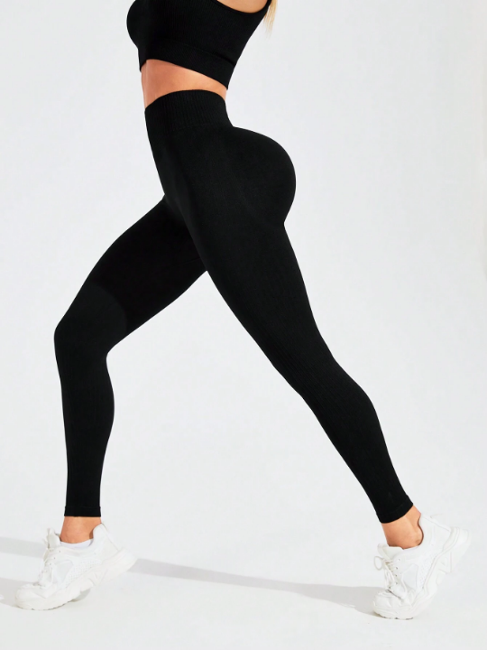 Yoga Basic Women's Solid Color Yoga Leggings