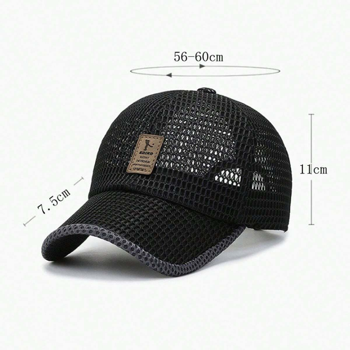 Mesh Baseball Cap For Men Women Truck Driver Outdoor Sports Running Hat, Summer