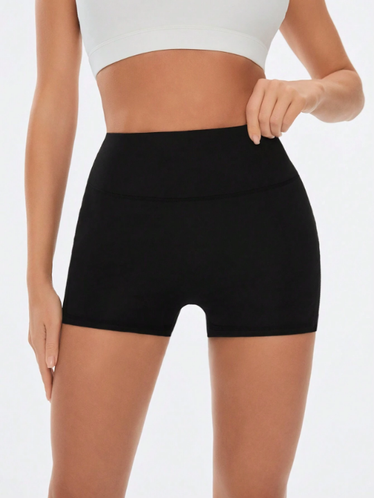 Yoga Basic Mesh Patchwork Slim Fit Sexy Yoga Sports Shorts