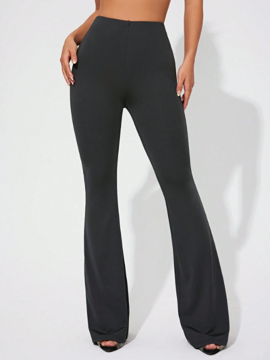 Daily&Casual Women's Solid Color Flare Pants For Sports