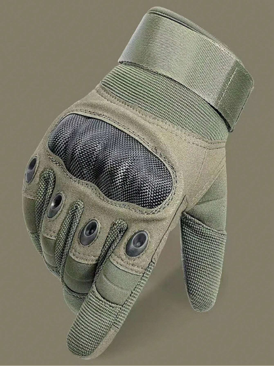 1pair Men's Outdoor Sports Gloves For Climbing, Anti-Slip And Touchscreen Design, Keep Warm In Autumn And Winter