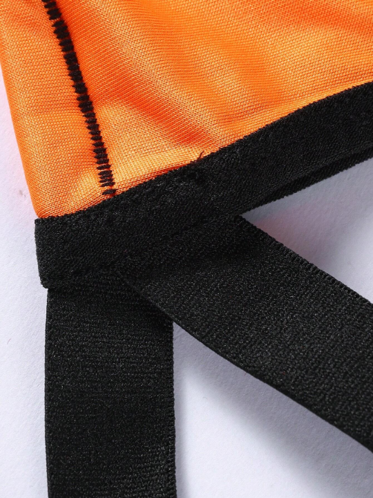 Men's Letter Print Strap Thong Underwear