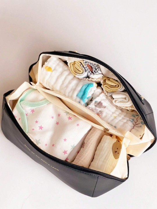 Foldable Portable Pillow Bag For Travel, Can Be Used As Baby Bib, Clothing And Accessory Storage Bag, Mommy Bag