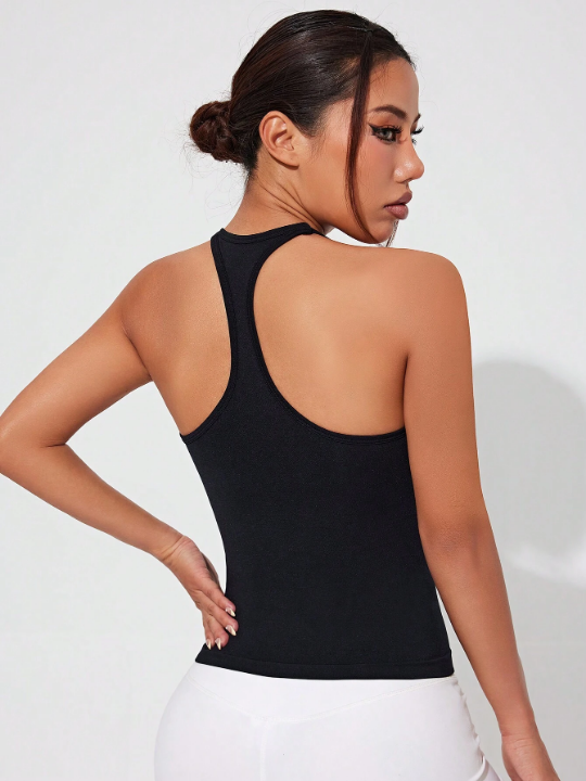 Women's Solid Colored Racerback Sports Vest