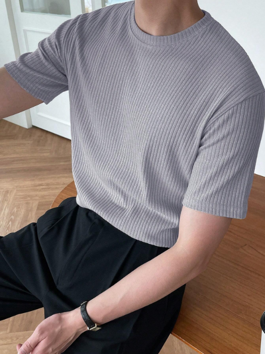 DAZY Men's Solid Short Sleeve T-Shirt For Summer