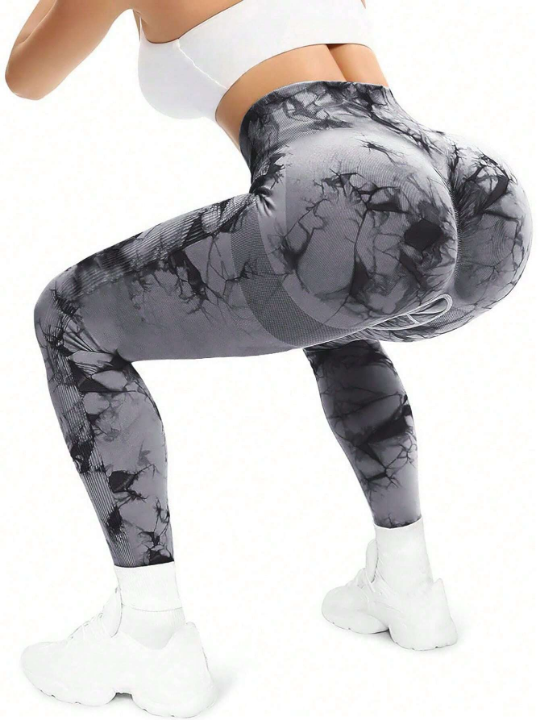 Tie-Dye Seamless High-Elasticity Sports Leggings