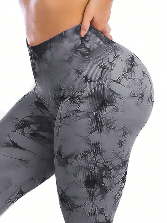 Tie-Dye Seamless High-Elasticity Sports Leggings