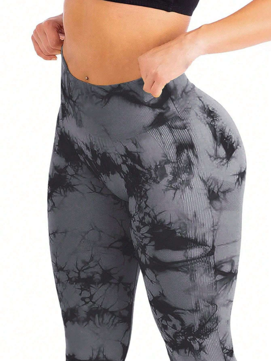 Tie-Dye Seamless High-Elasticity Sports Leggings