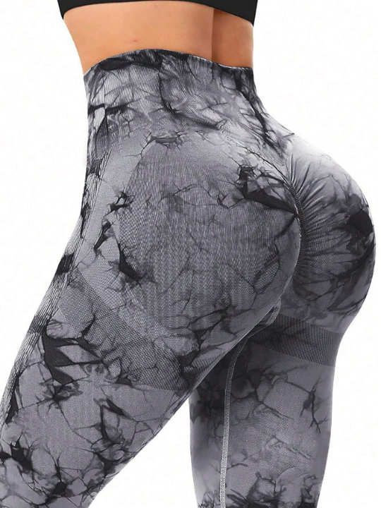 Tie-Dye Seamless High-Elasticity Sports Leggings