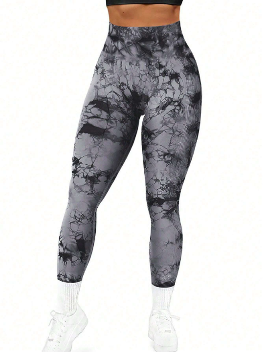 Tie-Dye Seamless High-Elasticity Sports Leggings