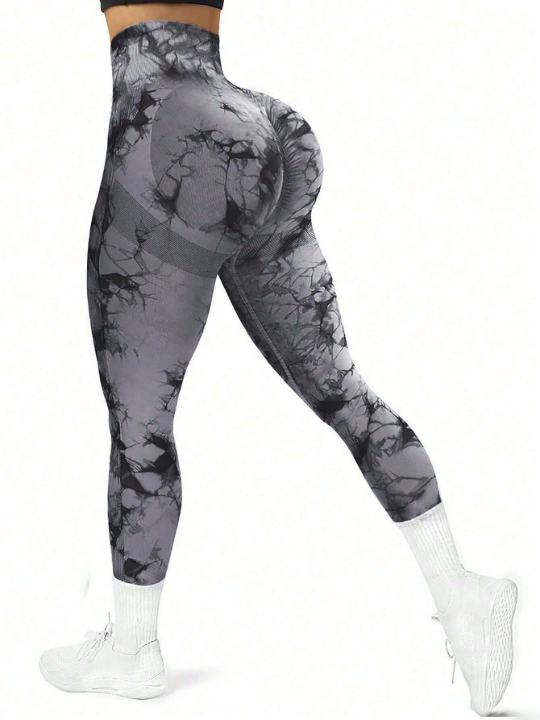 Tie-Dye Seamless High-Elasticity Sports Leggings