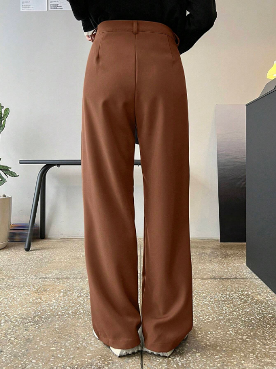 DAZY Loose Pleated Detail Long Pants