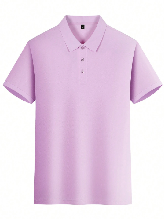 Men's Casual Solid Color Polo Shirt