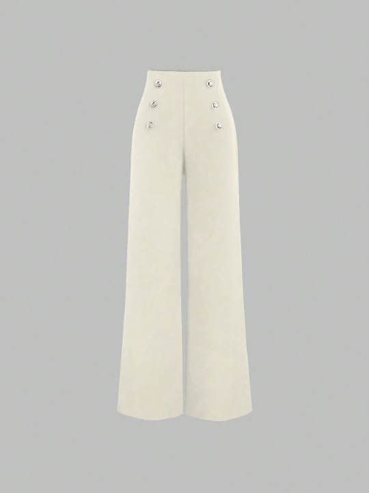 MOD Women's Buttoned Straight Trousers