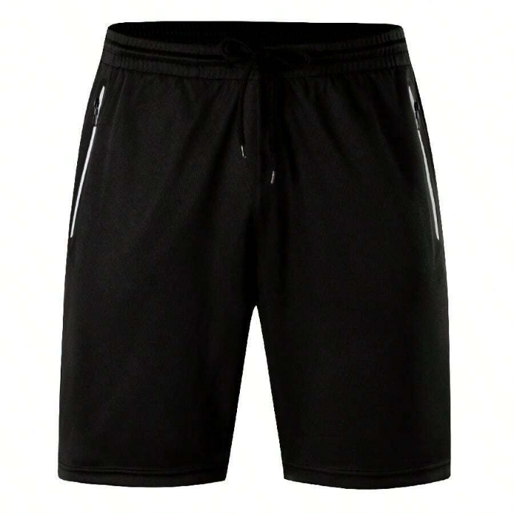 Men's Running Shorts Gym Athletic Shorts With Zip Pockets Quick Dry Sport Workout Shorts For Fitness,Jogger,Trainning