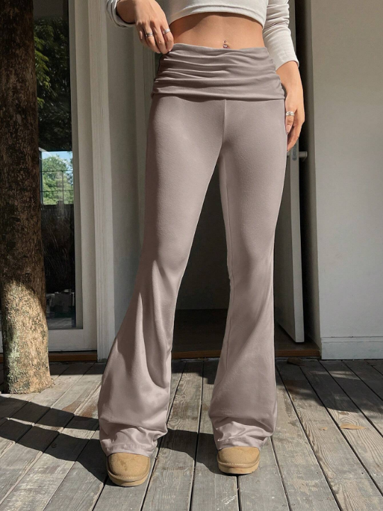 EZwear Spring ClothesWomen's Flare Pants With Pleats