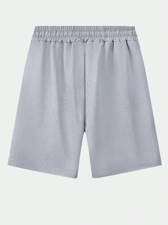 Men's Summer Regular Fit Drawstring Waist Fashionable Flying Bird Pattern Printed Casual Shorts