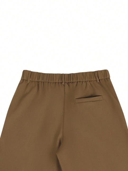 Manfinity Homme Men's Solid Color Pocket Shorts