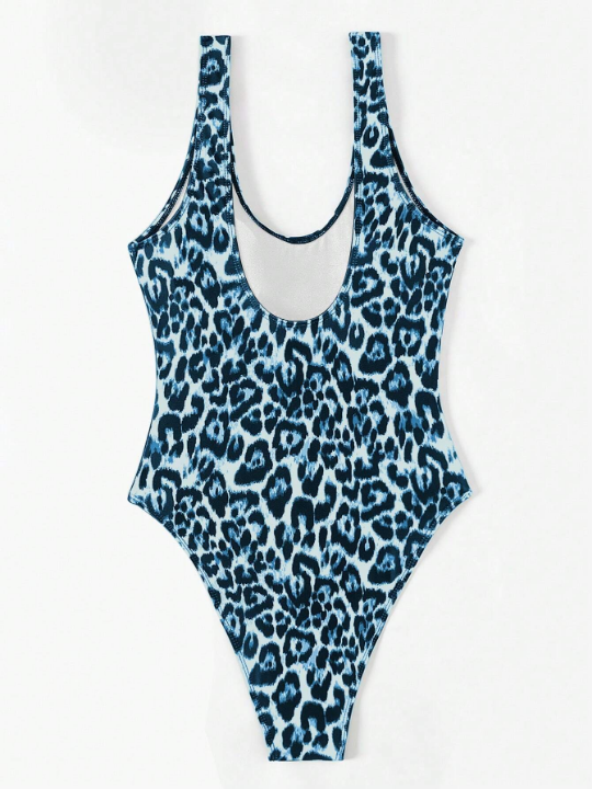 Women's One-Piece Leopard Print Sexy Swimsuit