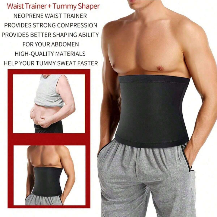 Men's Sauna Sweat Waist Trainer Trimmer Body Shaper Sweat Vest