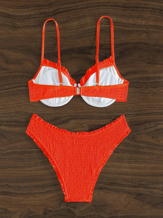 Swim Vcay Push-Up Beach Bikini Swimsuit Set With Underwire, Bathing Suit Bathing Suit Summer