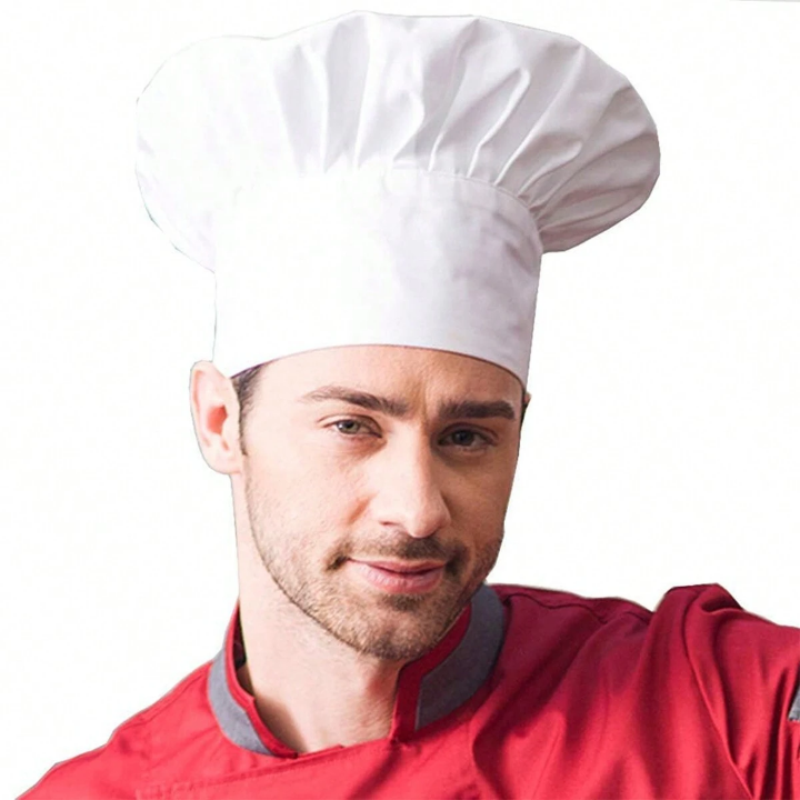 Chef Hat Adult Adjustable Elastic Baker Kitchen Cooking Chef Cap, Adult Premium Adjustable Elastic Baker Kitchen Cooking Chef Cap