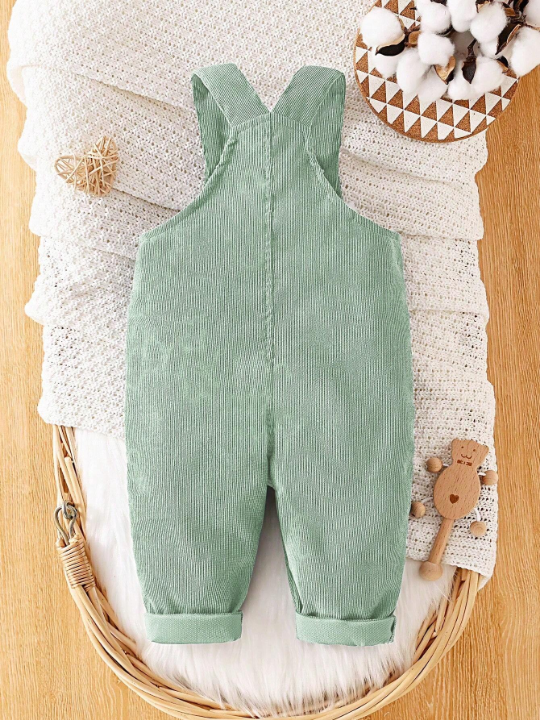 Baby Boys' Corduroy Overalls With Flap