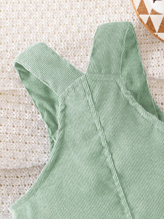 Baby Boys' Corduroy Overalls With Flap