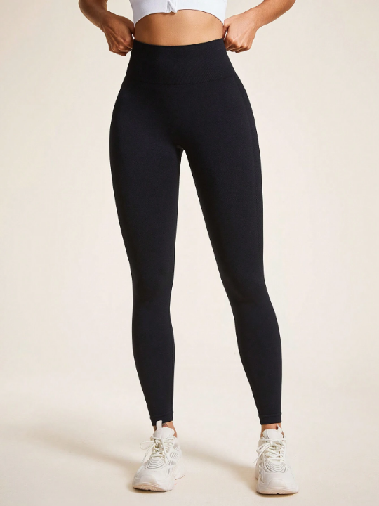 Yoga Basic Seamless Women's Solid Color Sports Leggings