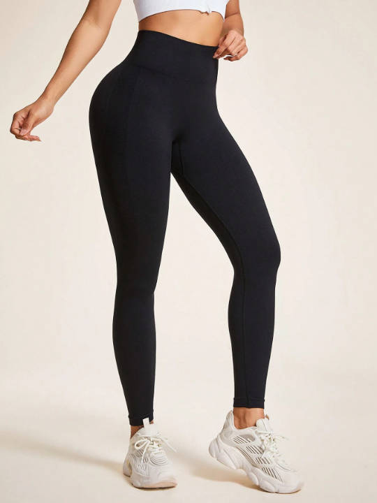 Yoga Basic Seamless Women's Solid Color Sports Leggings