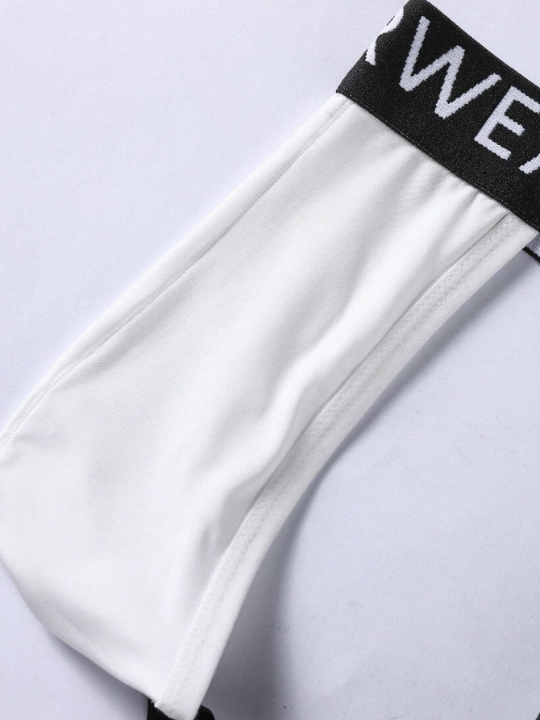 Men's Letter Printed Elastic Band Underwear