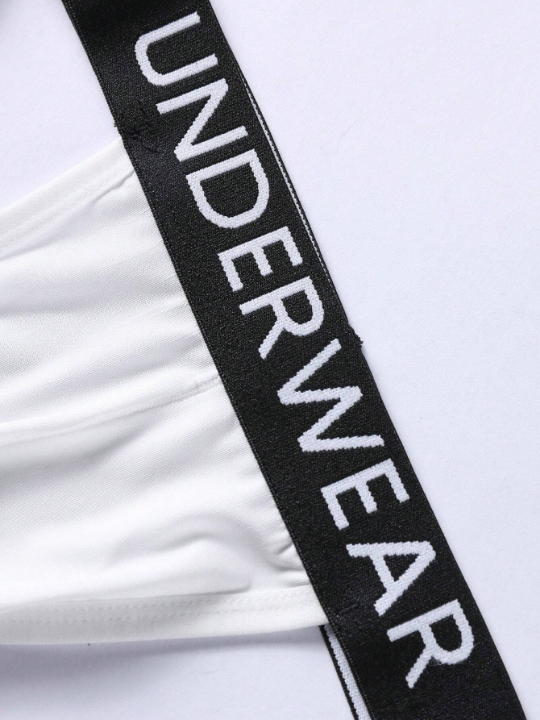 Men's Letter Printed Elastic Band Underwear