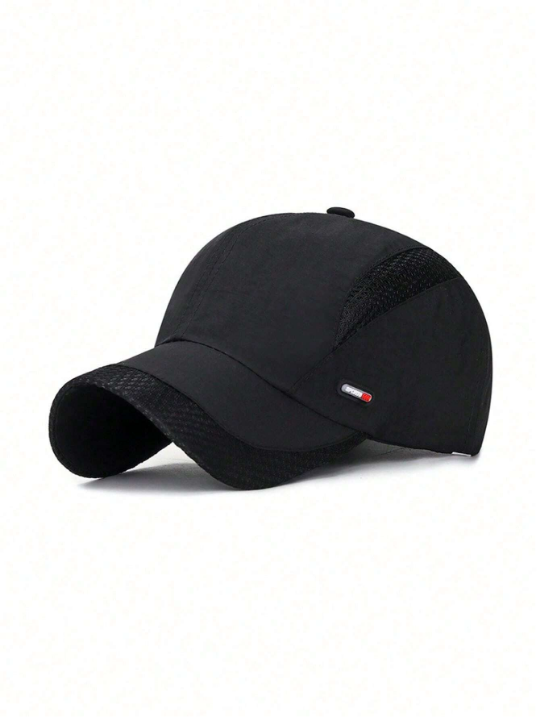 1pc Lightweight & Breathable Mesh Baseball Cap, Truck Driver Cap, Dad Cap, Golfer Cap, Running Cap