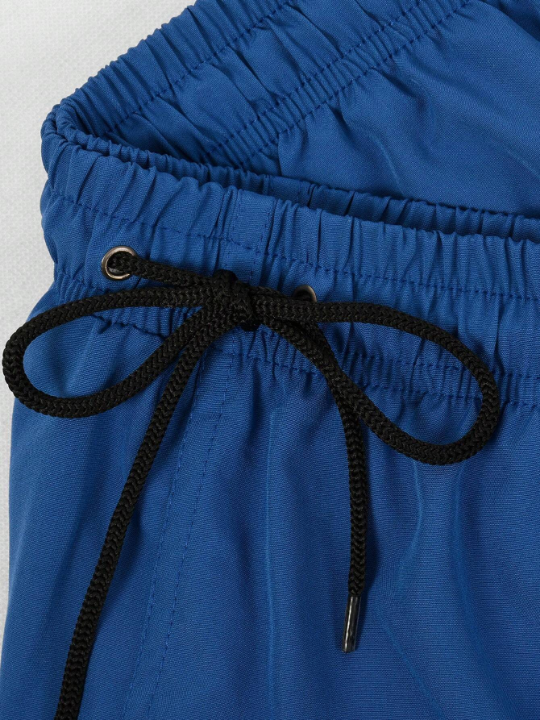 Men's Solid Color Drawstring Casual Beach Shorts