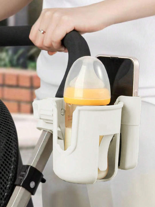 Baby Stroller Cup Holder Bottle Holder With Detachable Phone Holder