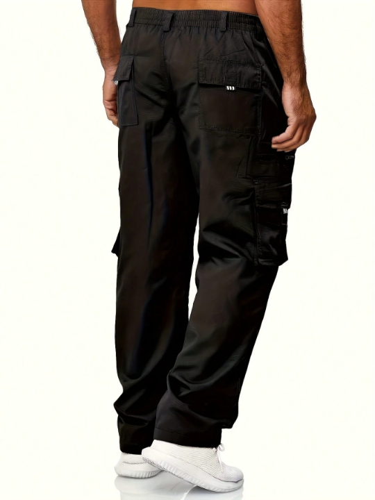 Men Flap Pocket Side Cargo Pants