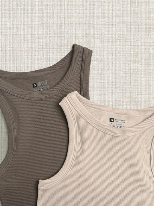 Yoga Basic Women's Solid Color Round Neck Sports Vest