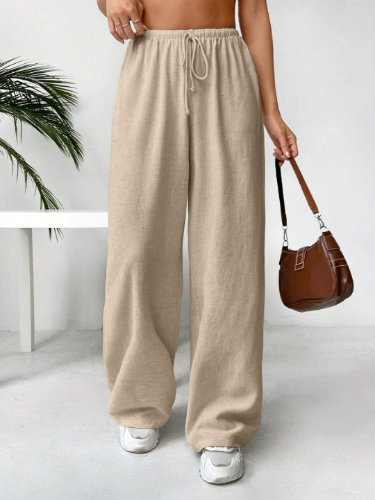 EZwear Women's Casual Drawstring Waist Pants