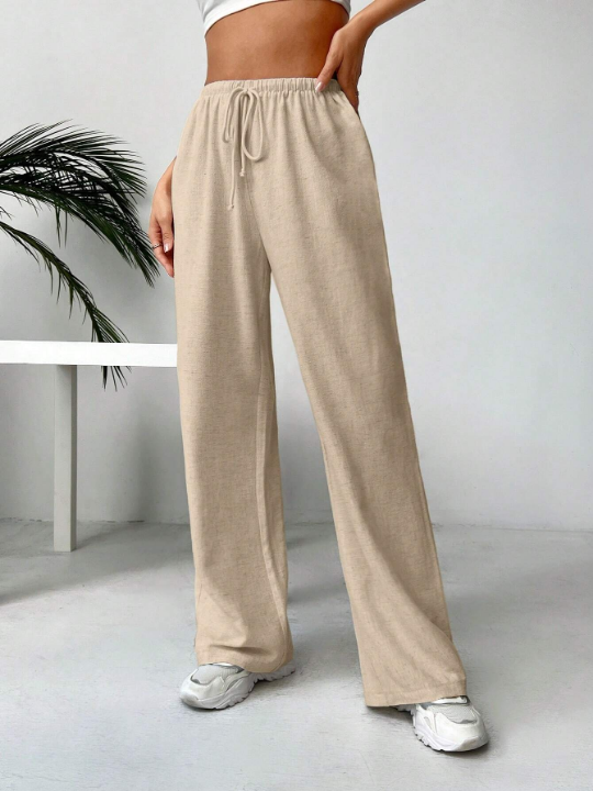 EZwear Women's Casual Drawstring Waist Pants