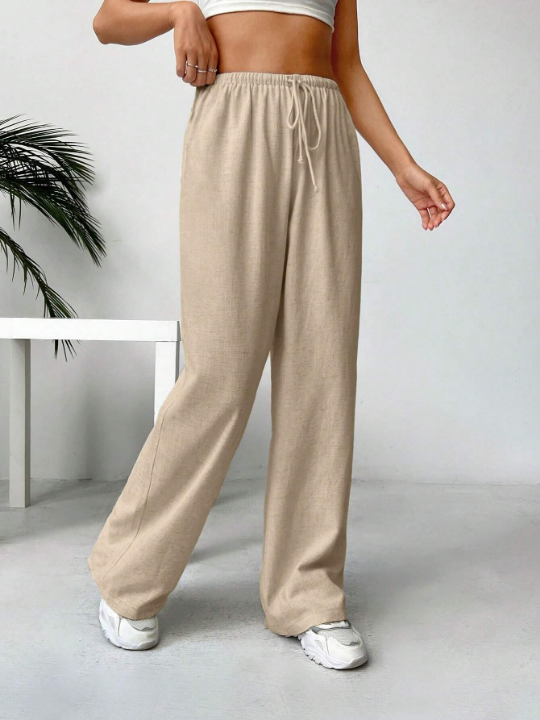 EZwear Women's Casual Drawstring Waist Pants