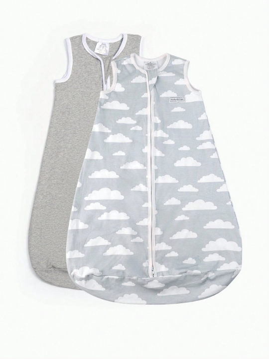 2 Packs Baby Sleep Sack 0-6M,6-12M Baby Wearable Blanket 100%  Zipper Toddler Sleeping Sack, Lightweight Sleep Sacks For Babies