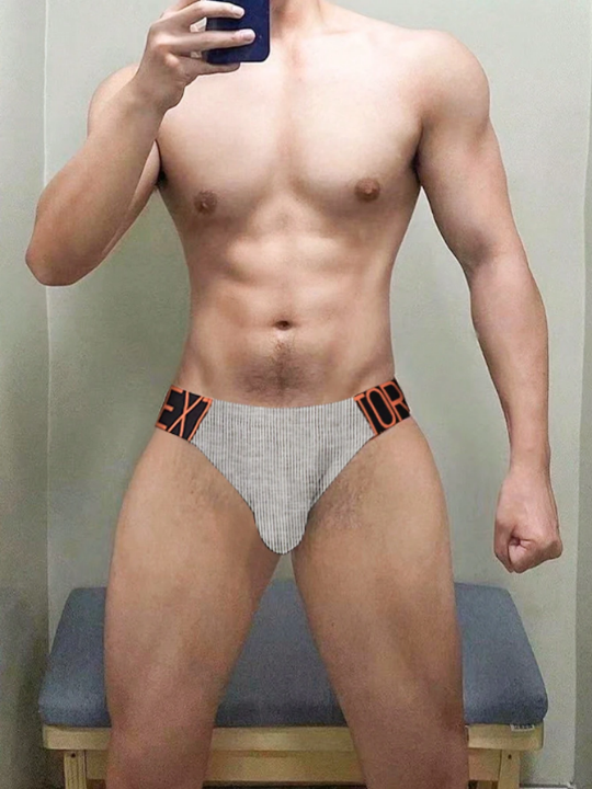 Men's 3pcs Sexy Sports Triangle Underwear, Butt Lifting, Comfortable & Breathable